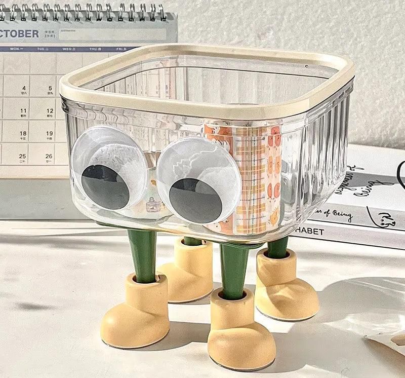 Cute Cartoon Trash Can with Lid